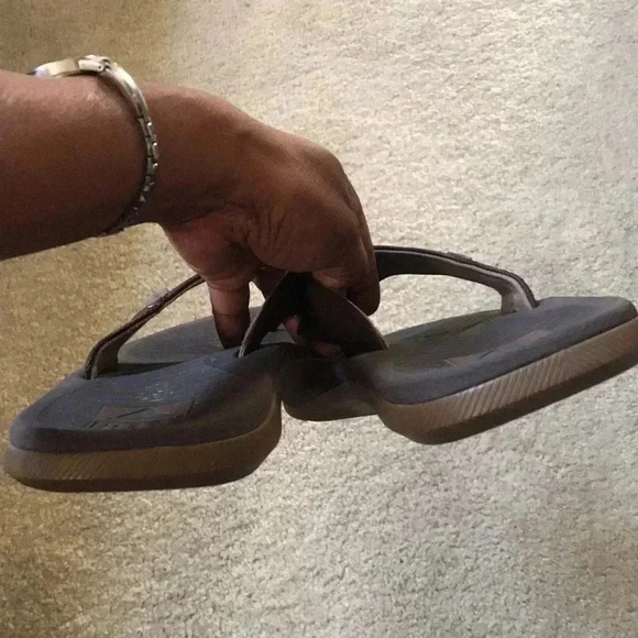 Reef Brown Pre-Owned Santa Ana Flip Flops-Size 11 - Picture 8 of 11